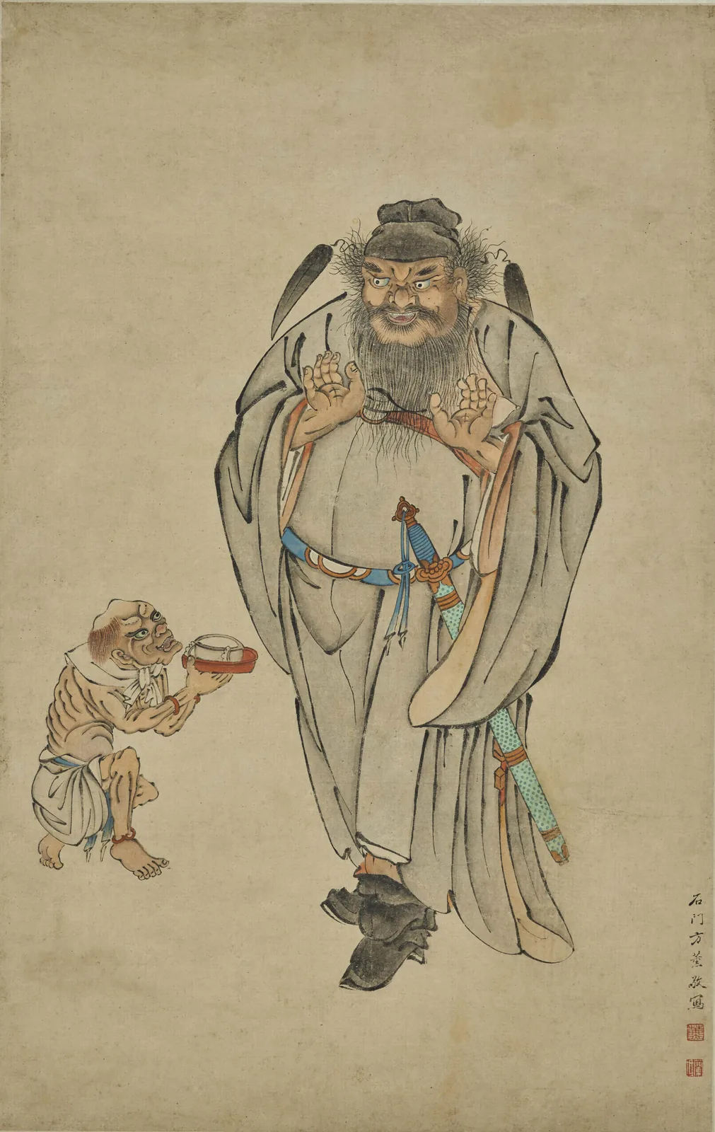 Portrait of Zhong Kui, Shanghai Museum.